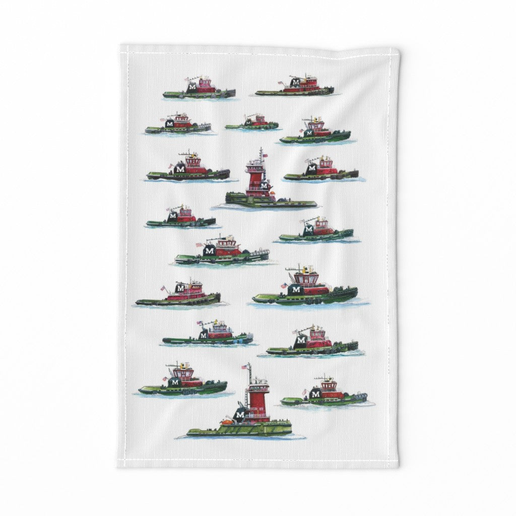 Tugboat Tea Towels