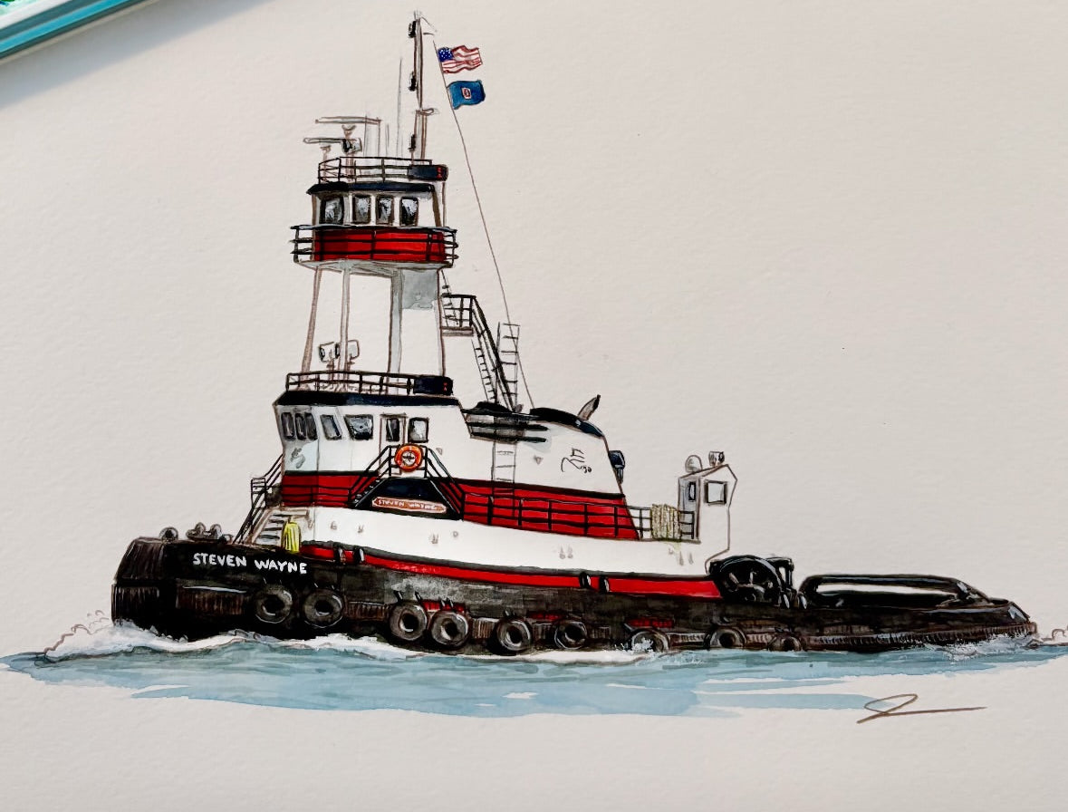 Tugboat Original Art Prints