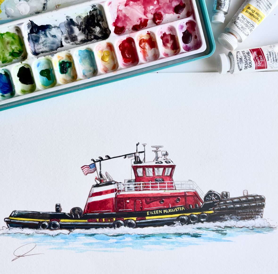 Tugboat Original Art Prints