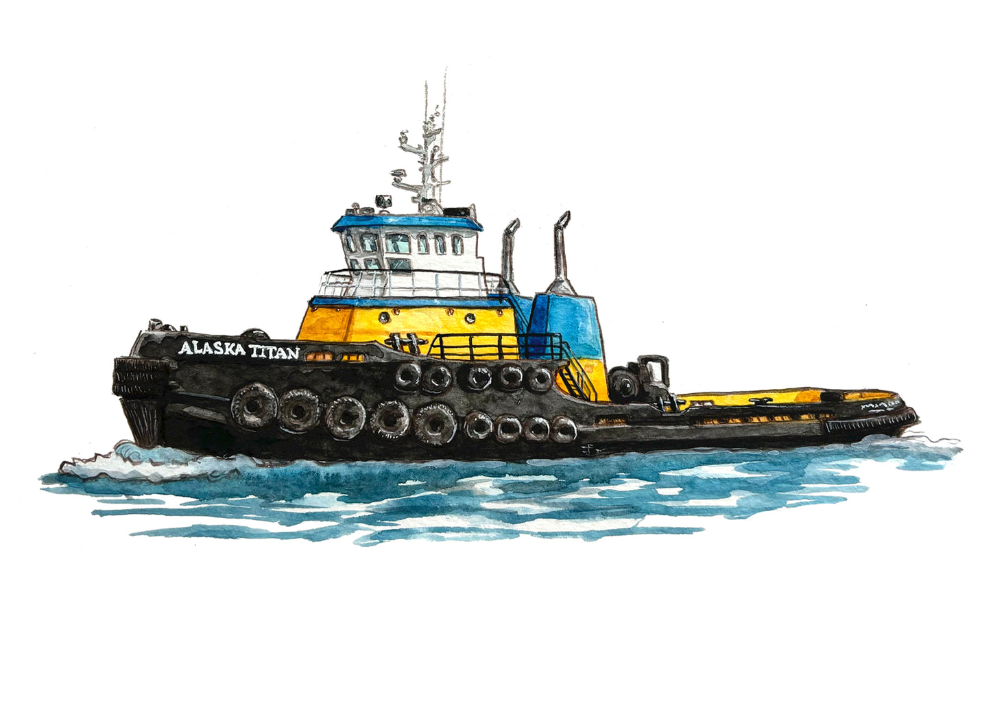 Tugboat Original Art Prints