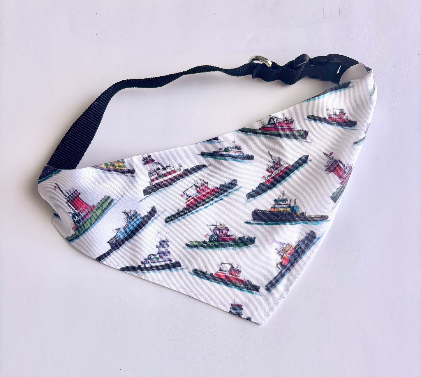 Tugboat Print Dog Bandana