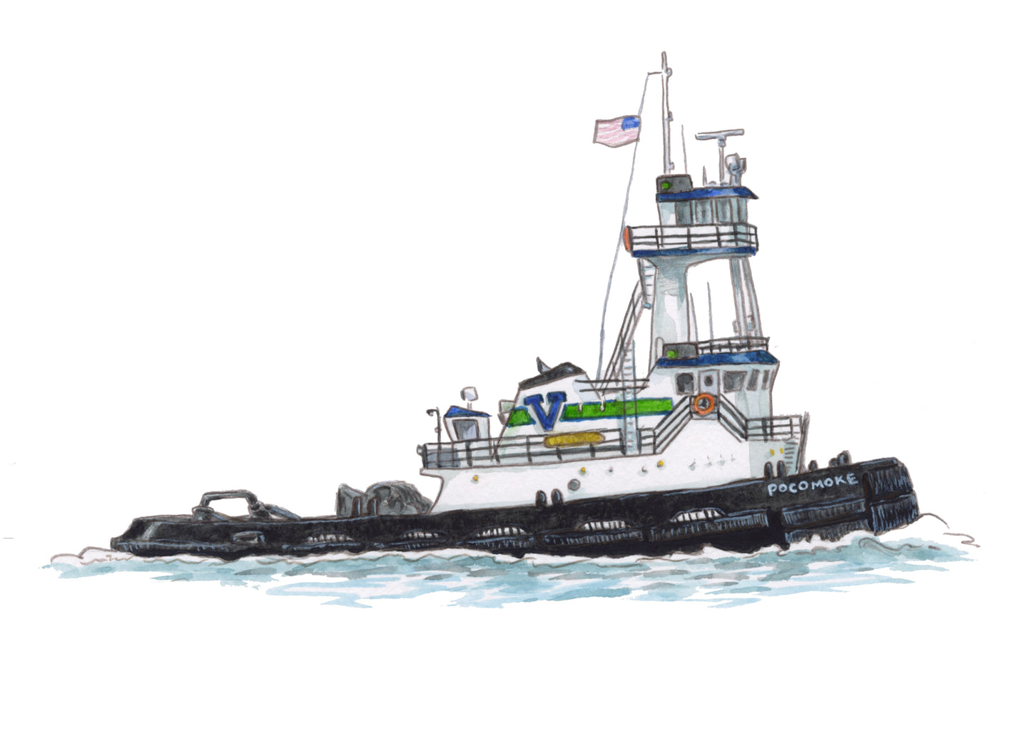 Tugboat Original Art Prints